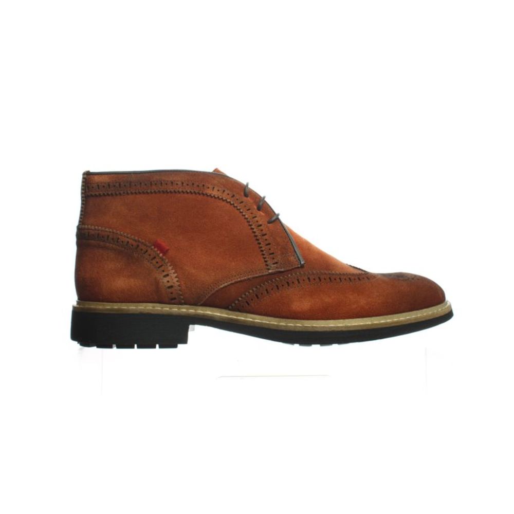 Marc Joseph Mens Hubert St Rust Suede Ankle Boots Size 12 Medium (D, M)